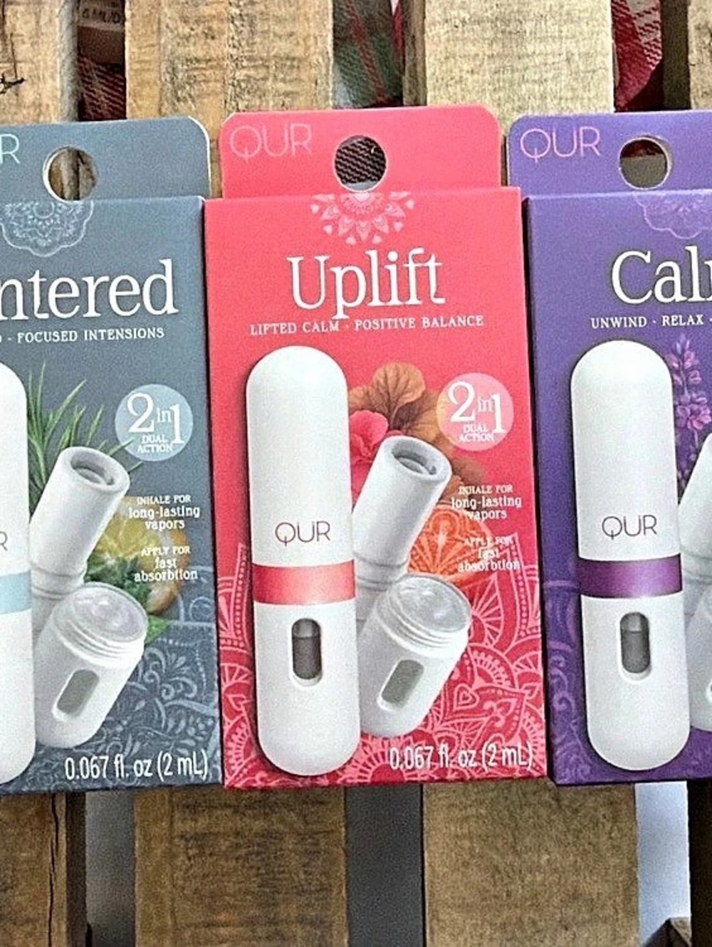 QUR 2-in-1 Aromatherapy Inhaler & Topical Oil Applicator Set